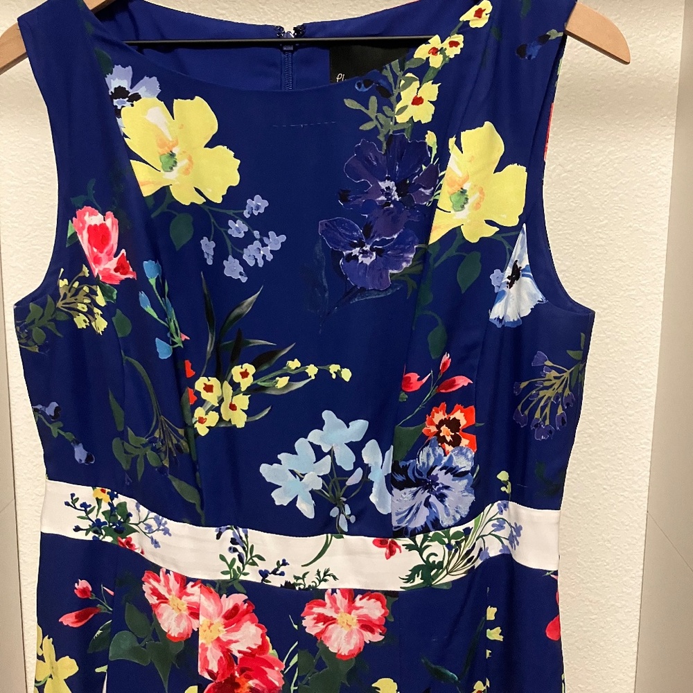 Phase Eight UK14 blue floral maxi dress